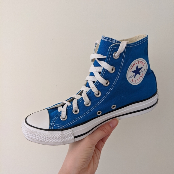 converse royal blue high tops